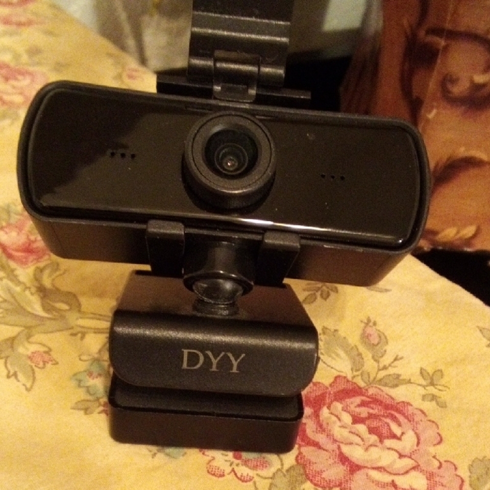 DYY HD Webcam with Built in Microphone USB Plug and Play Black Video Camera
